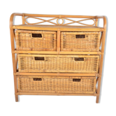 Rattan dresser