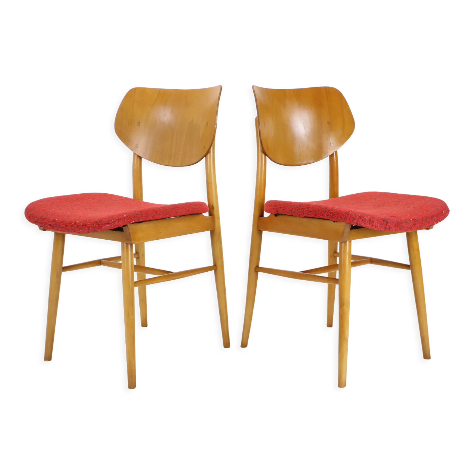 Pair of Chairs by TON, 1965 Czechoslovakia