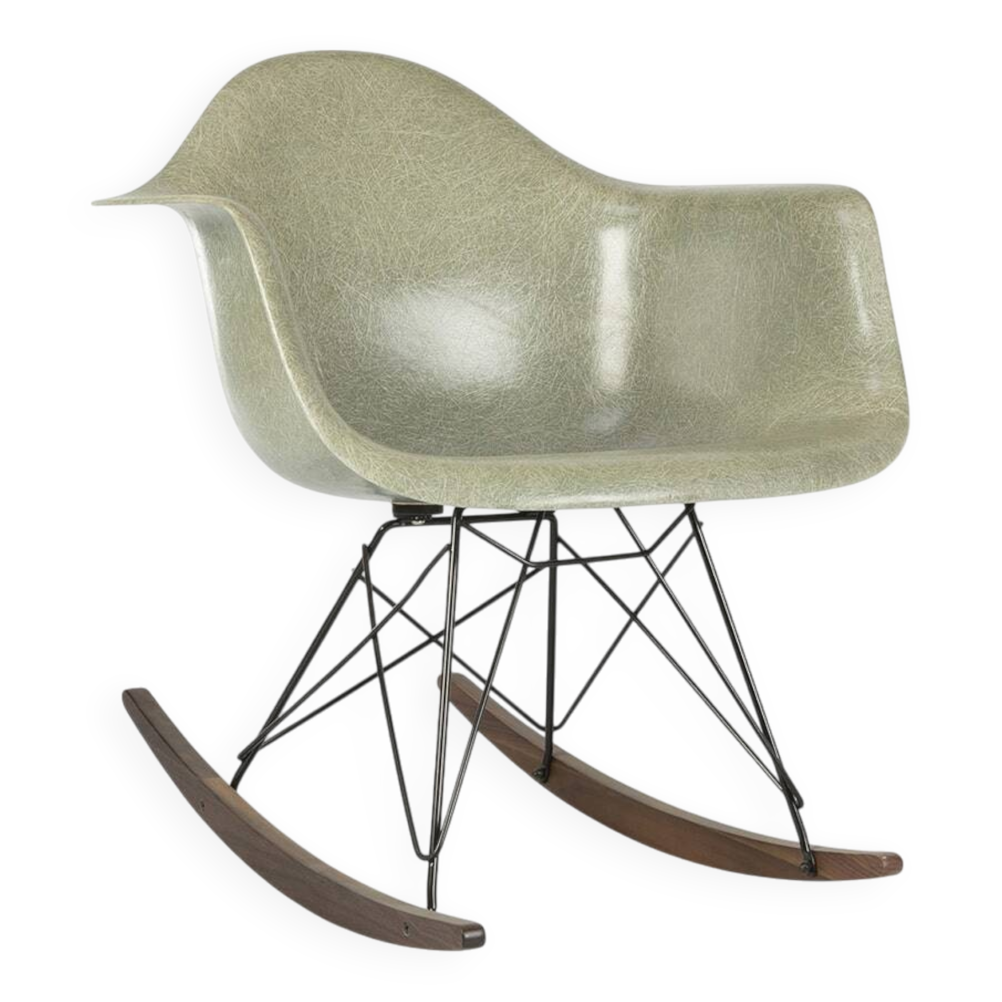 Seafoam Herman Miller Vintage Original Eames RAR Rocking Arm Chair