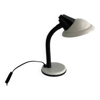 70s desk lamp in gray Aluminor