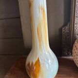 Set of two flamed stoneware vases