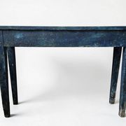 Blue patinated wooden console