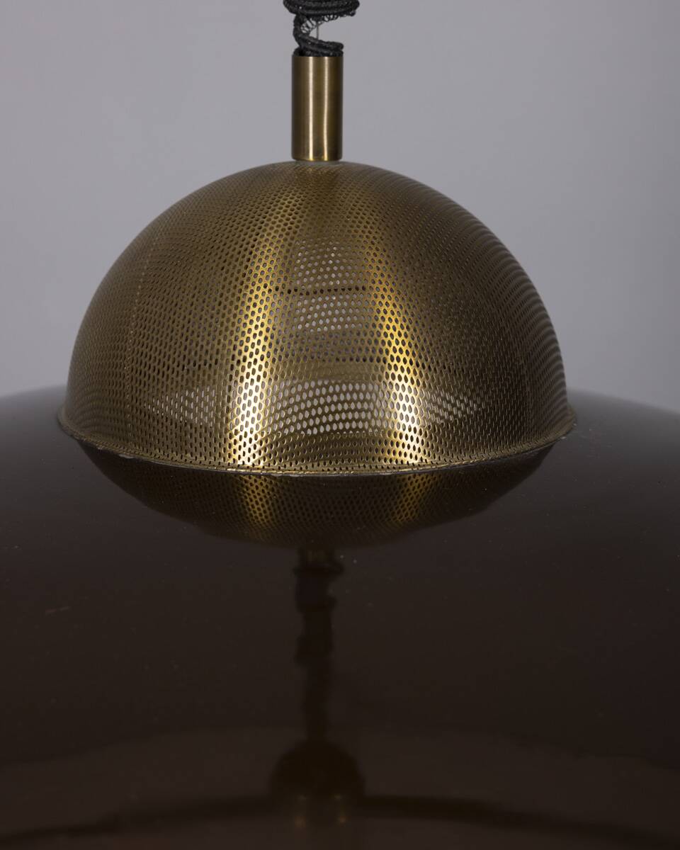 Vintage 70's italian design metal rolling chandelier