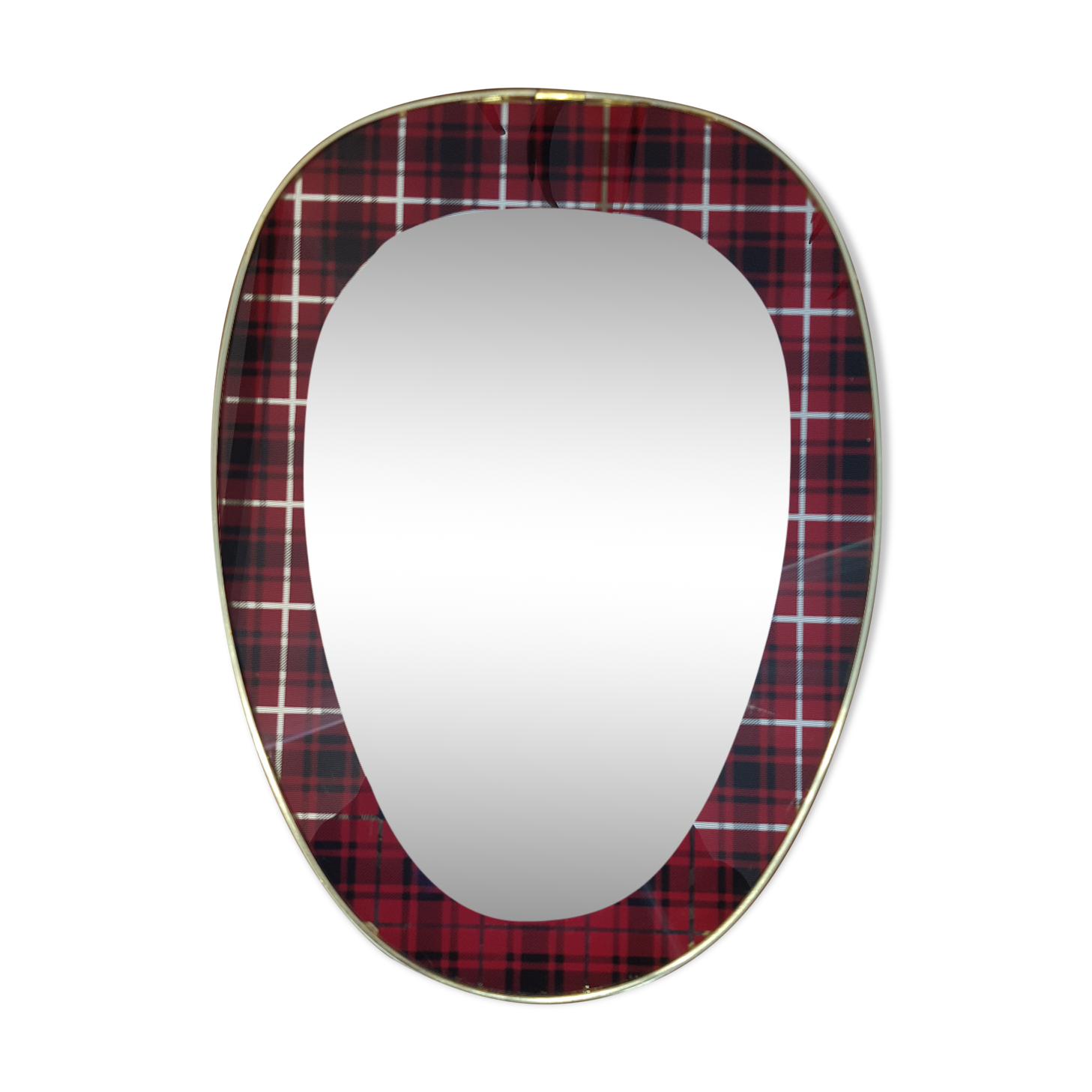 Mirror retro tartan - 38x28cm