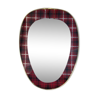 Mirror retro tartan - 38x28cm