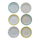 Mismatched vintage flat plates