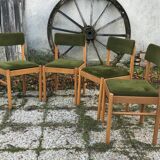 Set of 4 vintage Baumann chairs