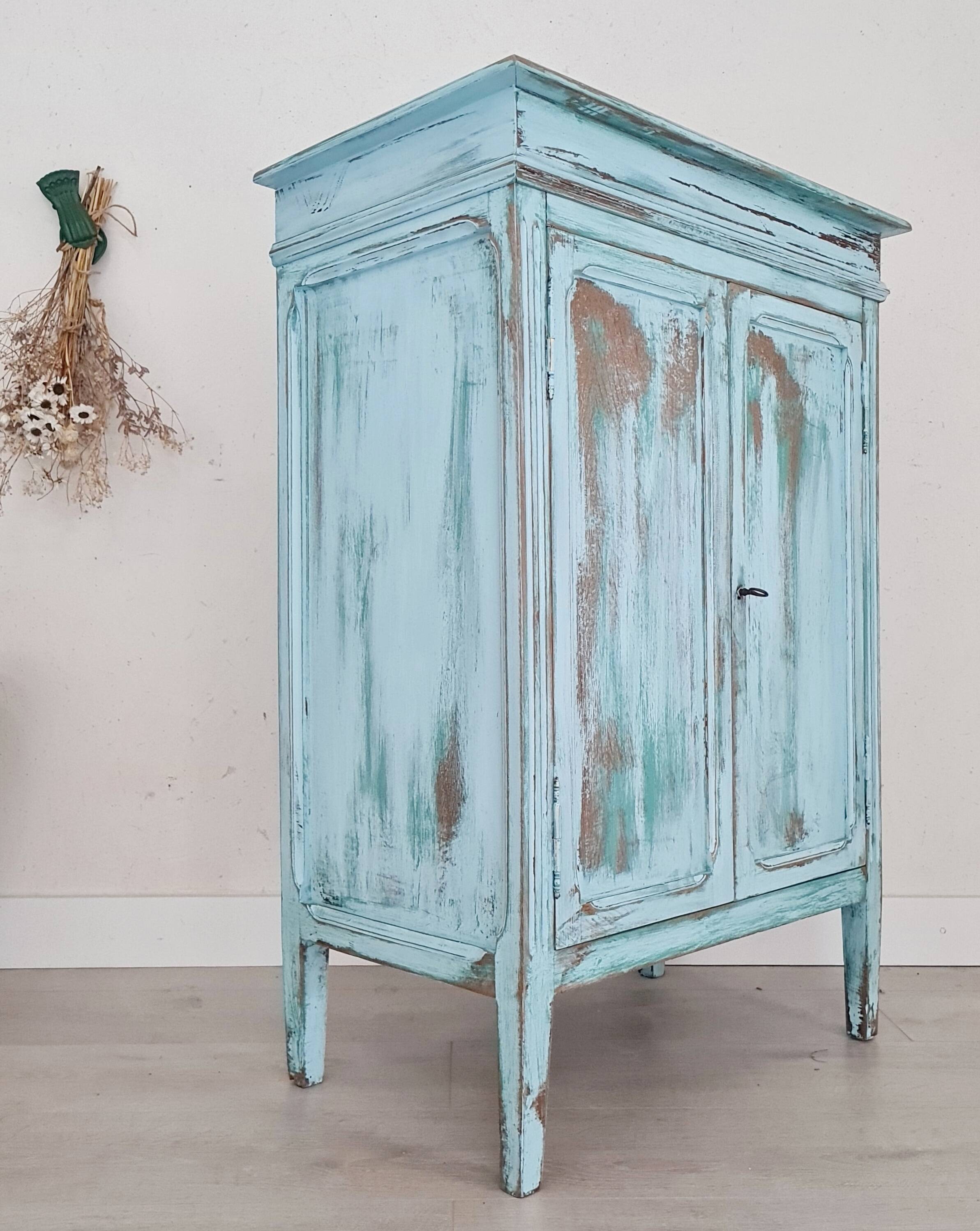 Parisian buffet with blue patina