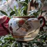 Japanese Kutani porcelain sugar bowl