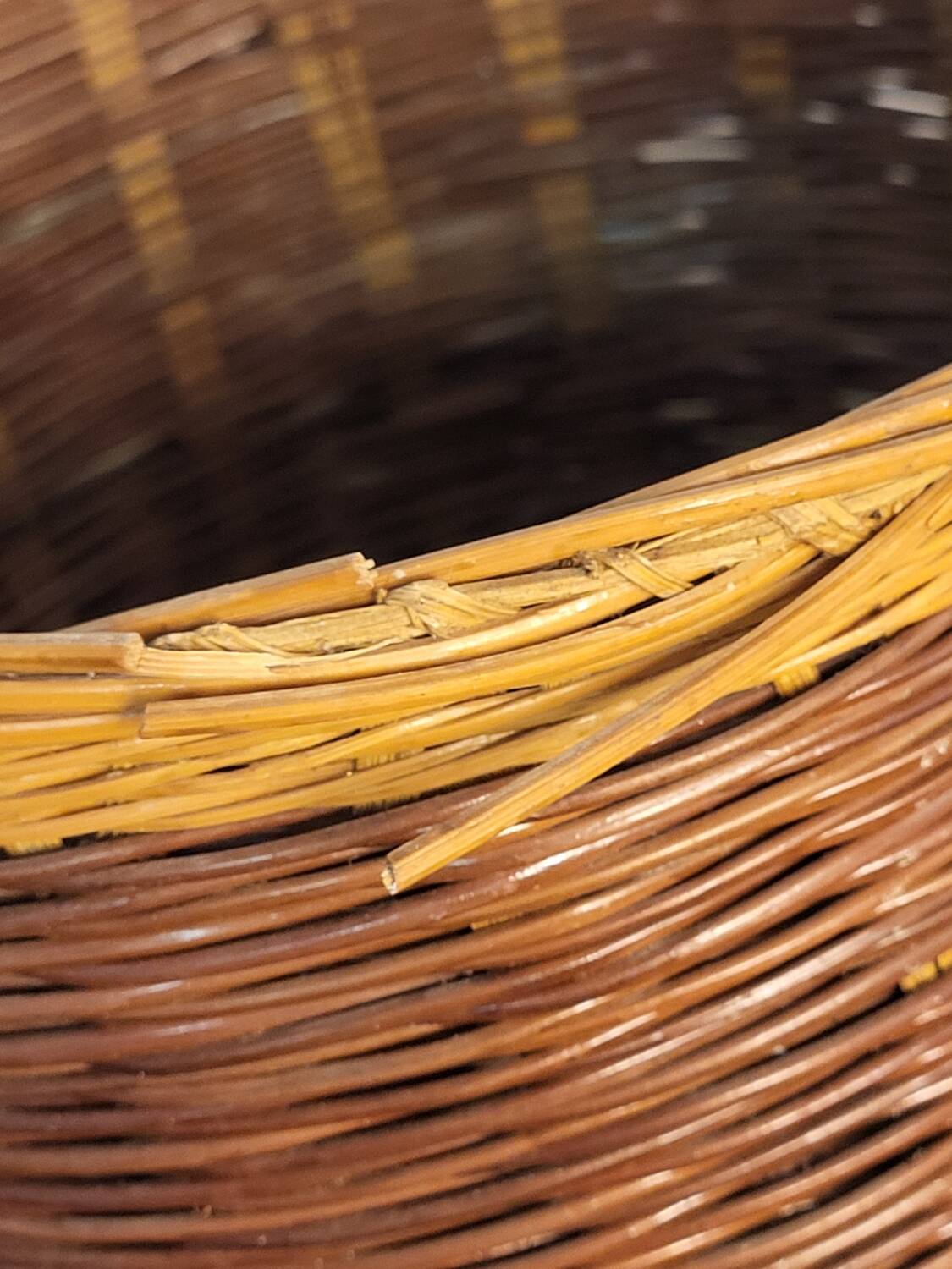 Wicker rattan planter