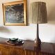 Mid-century earthenware table lamp, France 1950s