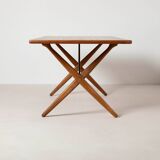 Hans Wegner AT-303 Sawhorse dining table for Andreas Tuck, Denmark, 1960s