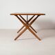 Table à manger AT-303 Sawhorse de Hans Wegner pour Andreas Tuck, Danemark, années 1960.