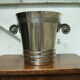 Champagne metal silver seau art deco