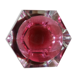 Ashtray or crystal bag empty Val Saint Lambert Vintage