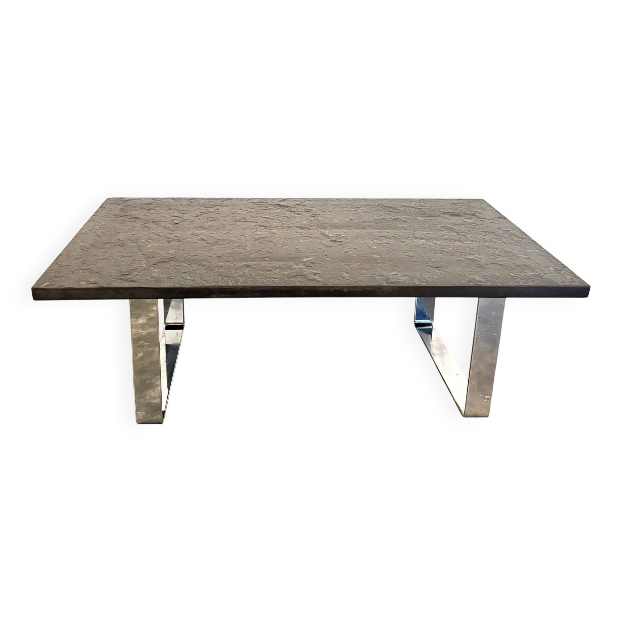 Oil shale natural stone coffee table by Studio Draenert