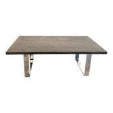 Table basse en pierre naturelle de schiste bitumineux par Studio Draenert