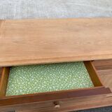 Louis Philippe rustic buffet, vintage, renovated in wood from the 1960s.