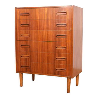 Mid-Century Teak Dresser by E. Jensen & J. Andersen for Westergaard Mobelfabrik, 1960s