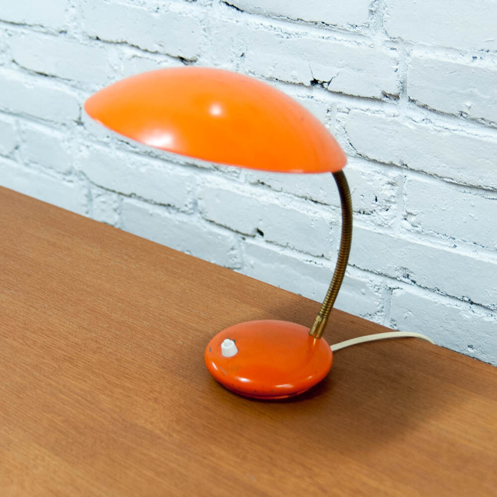 Vintage bedside lamp orange