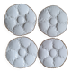 La Redoute x Selency set of 4 golden white oyster plates