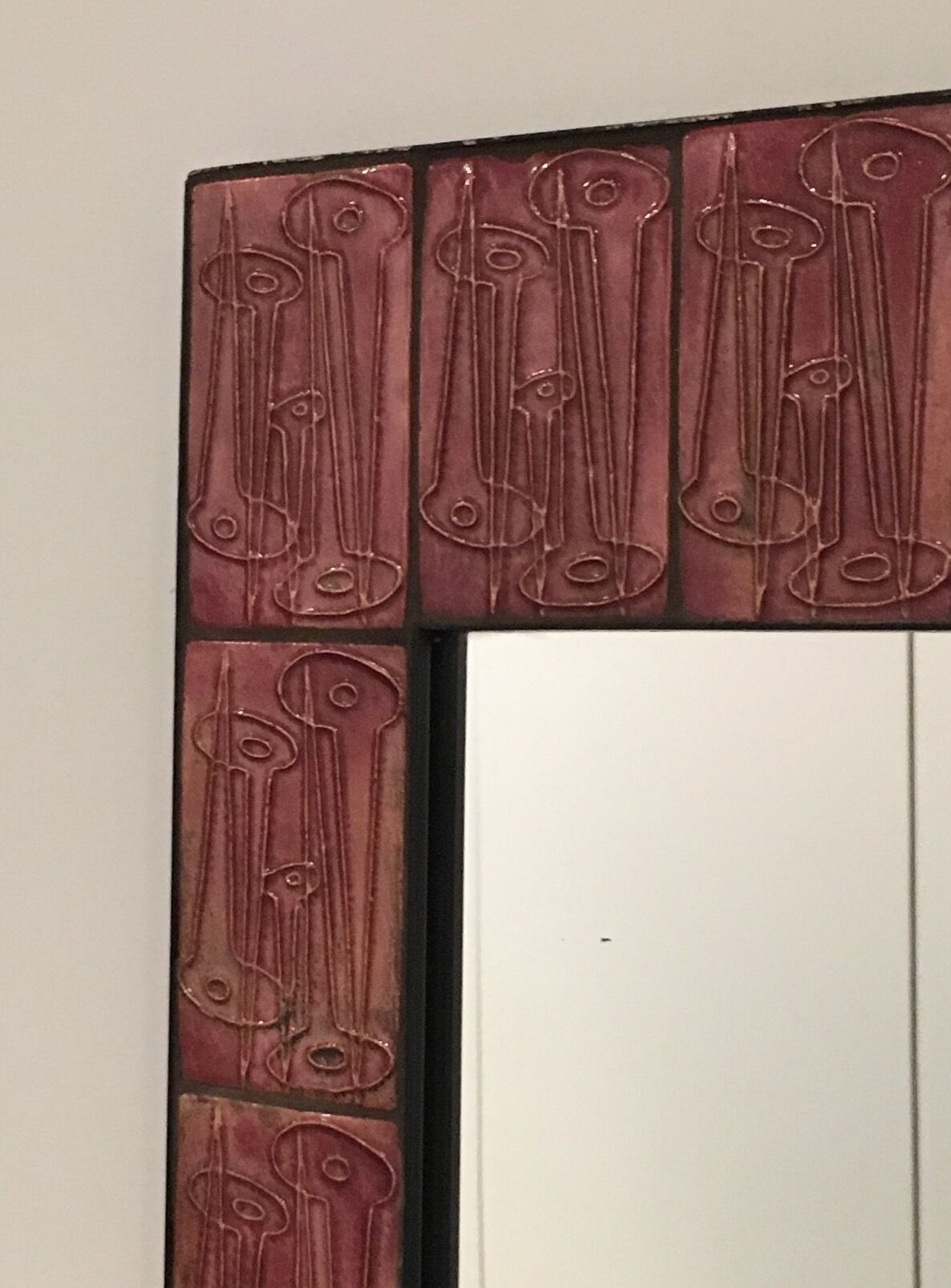 Ceramic mirror 35x59cm