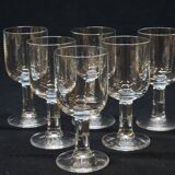 6 Vintage Glasses with Original Pure Design