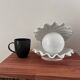 Lampe coquillage blanche grand modèle