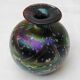 Murano glass ball vase signed Melina