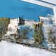 Oil painting . mediterranean landscape. sign .