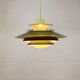 Green Danish Pendant Lamp | Kurt Wiborg Verona, 1970s Mid-Century