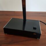 Large Scandinavian desk lamp designer Jac Jacobsen editor Luxo in black and chrome lacquered metal
