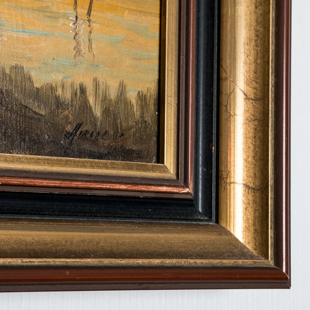 Oil on canvas 19th century