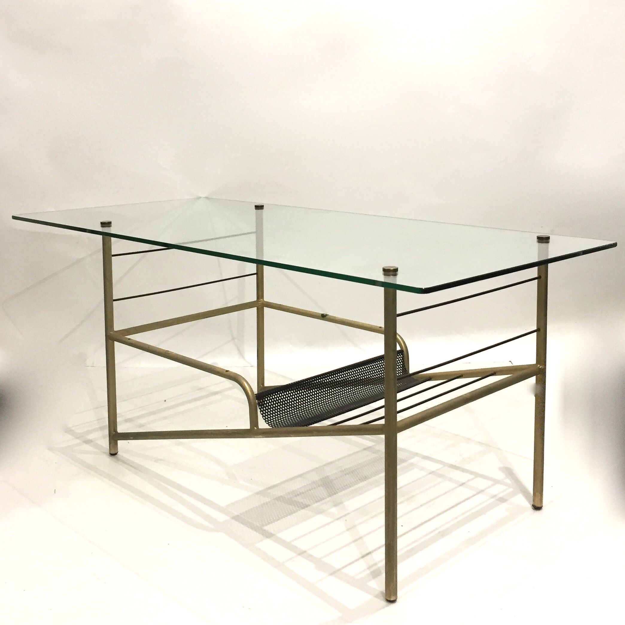Modernist glass coffee table