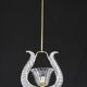 Charming Murano Glass Art Deco Pendant Chandelier by Ercole Barovier, 1940s