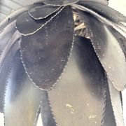 Brutalist suspension Jansen metal welded flower