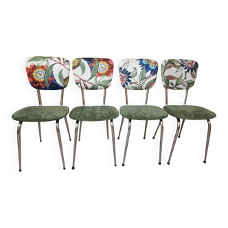 4 chaises de cuisine vintage