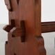 Belgian Arts & Crafts or Jugendstil Oak Stool, circa 1890