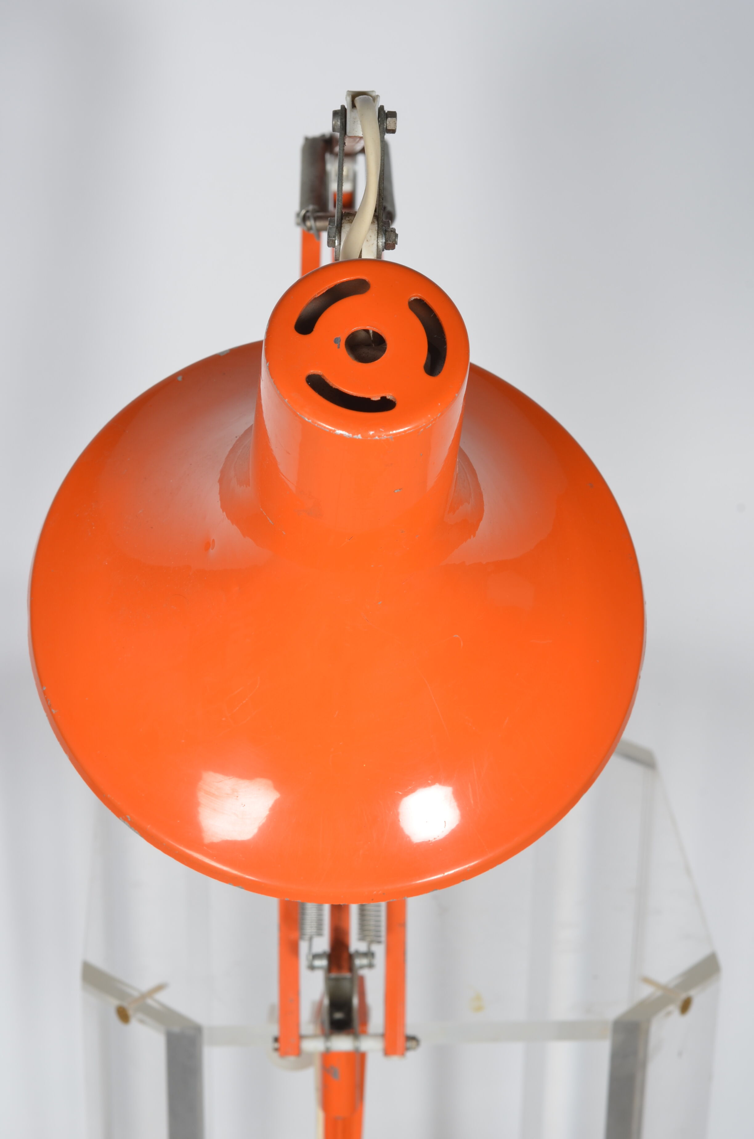 Orange architect lamp