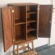 1950s handcrafted cabinet - Solid mahogany wood - Unique piece