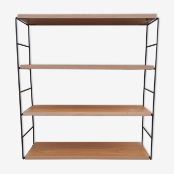 Wall shelf type String Scandinavian style in beech year 70.