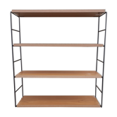 Wall shelf type String Scandinavian style in beech year 70.