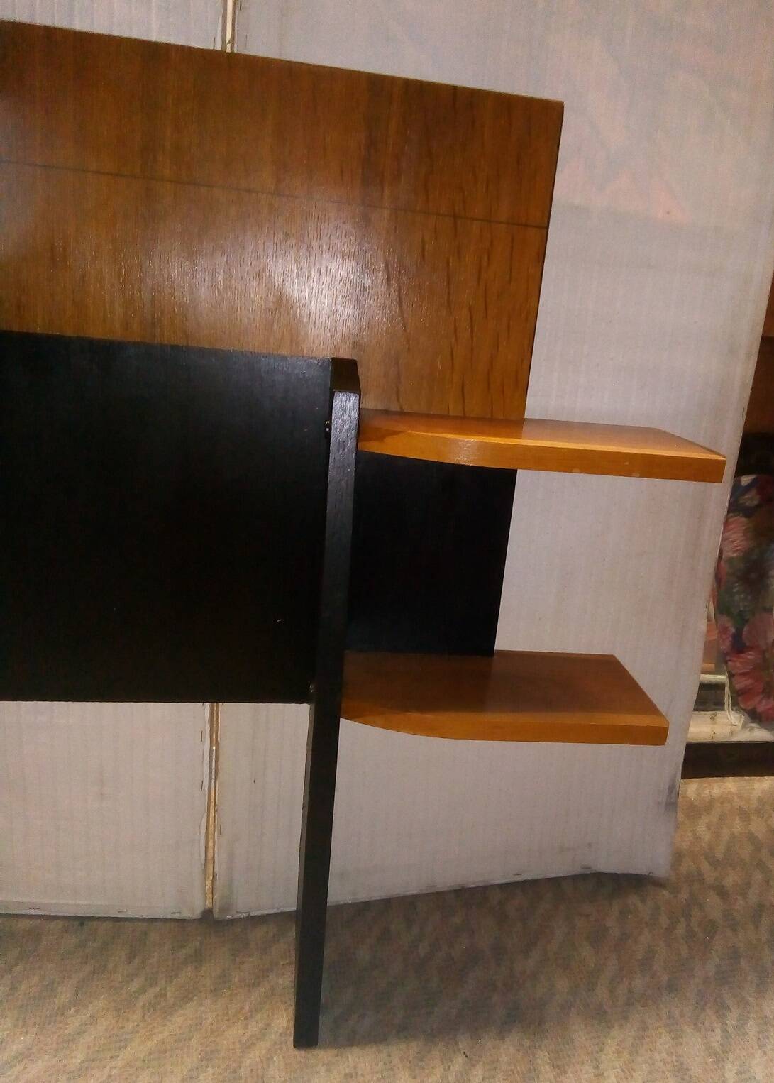 Vintage headboard 50s with shelves