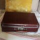 Valise vintage marron croco
