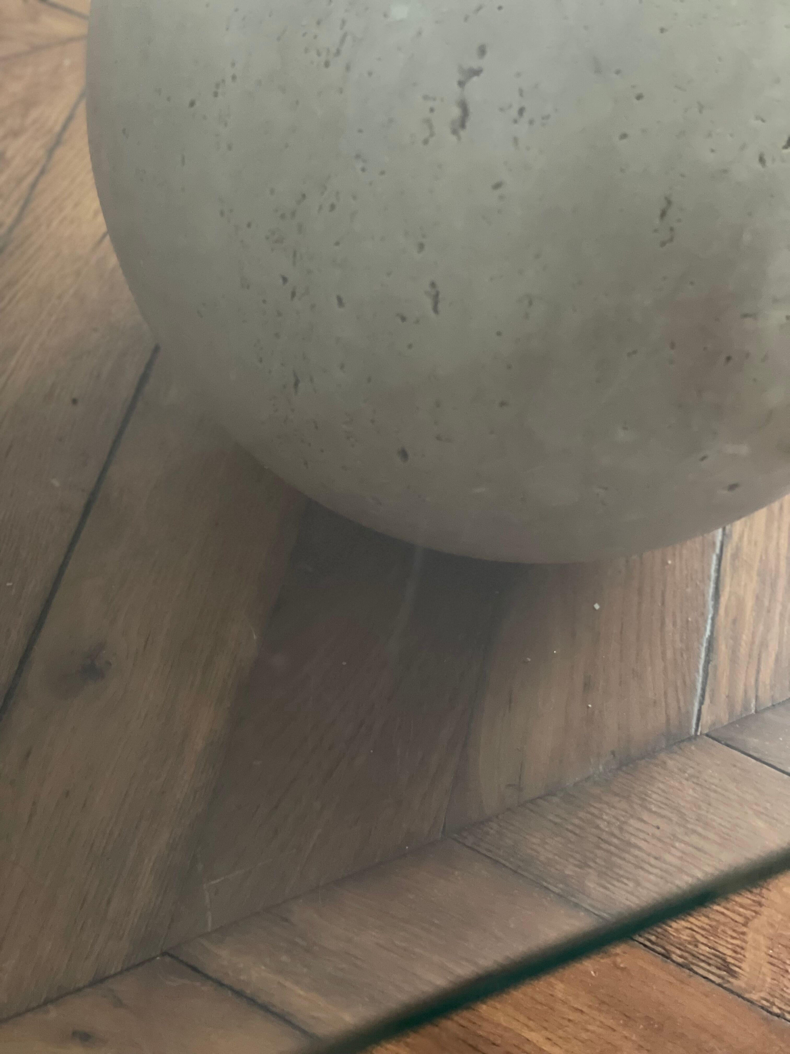 Vintage coffee table Italian design curved glass and travertine