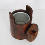 1960s Wooden ice bucket by Jean Gillon from Brazil