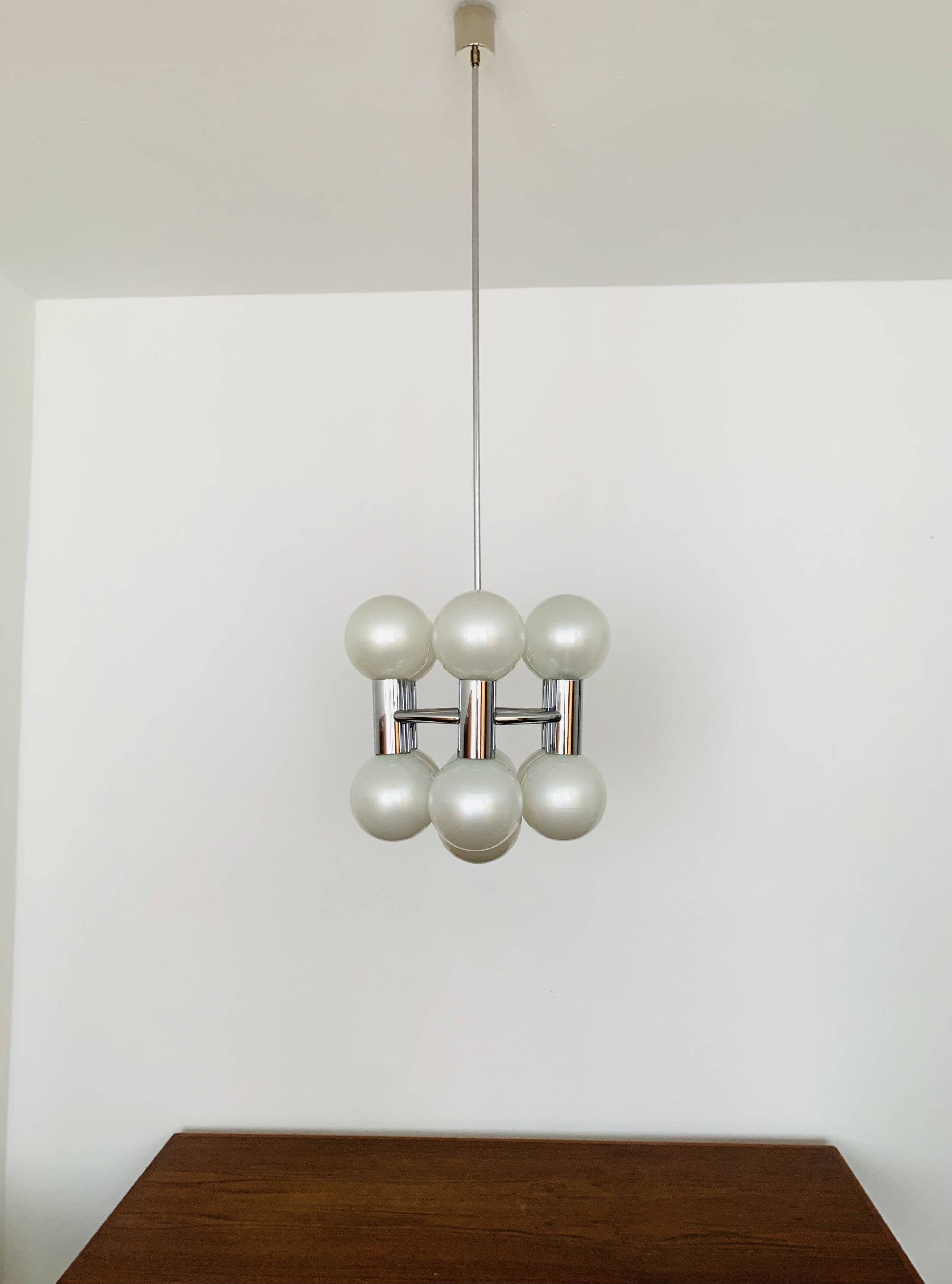 1970s Sputnik Chandelier by Motoko Ishii for Staff