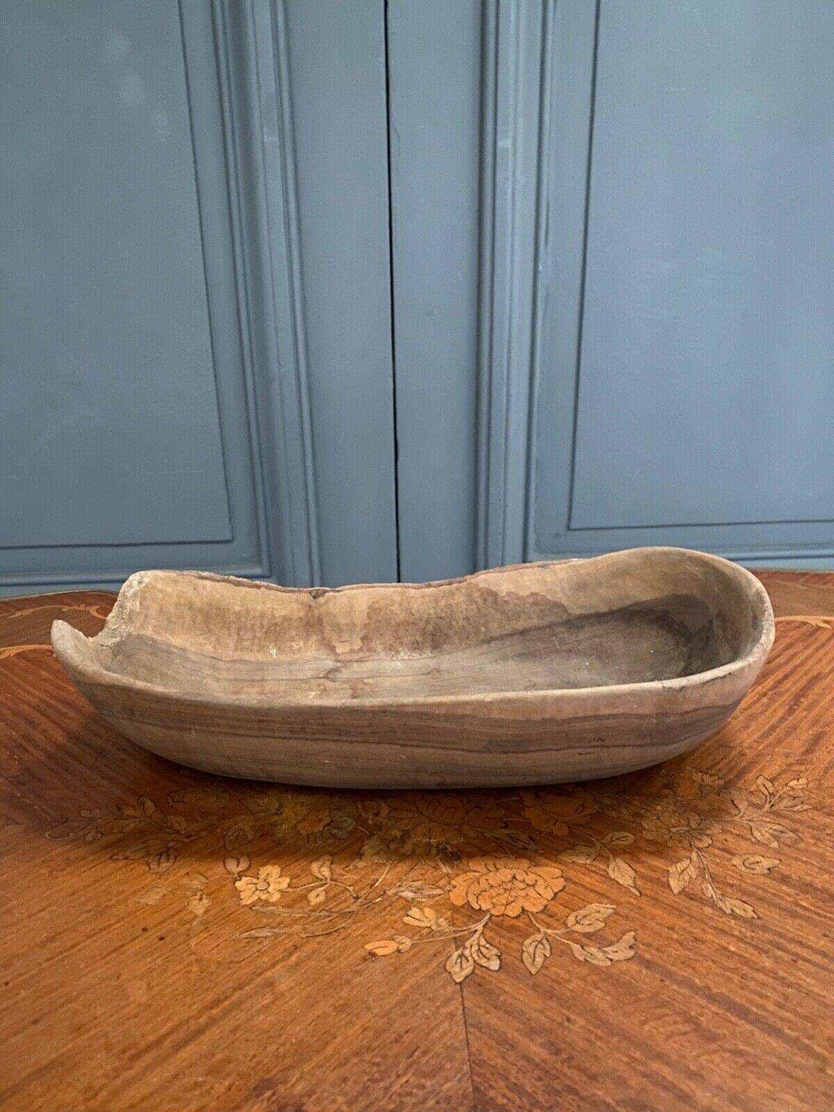 Brutalist wooden fruit bowl 1970
