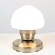 Vintage mushroom touch lamp milk glass linhai junis lighting 21cm