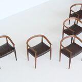 Nanna Ditzel model 113 armchairs Poul Kold Savvaerk Denmark 1955